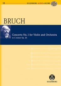 Bruch: Concerto No. 1 G minor Opus 26 (Study Score + CD) published by Eulenburg